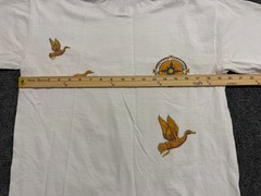 Speedo Mens T Shirt Size M White Global Voyager Hudson Bay Ducks Compass Vintage