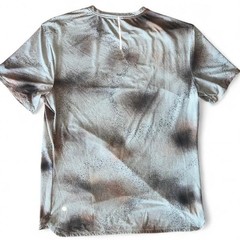 Lululemon Tan Camo Paint Splatter Square Neck Running Shirt size L-XL RARE