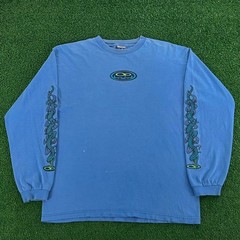 Rare Vintage 90s Ocean Pacific Surf Snake Long Sleeve Graphic Tshirt