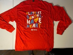 American Red Cross Platelet Donors Have Heart Christmas 2025 XL Long-Sleeve