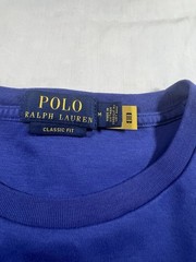 Polo Ralph Lauren Mens M Blue Cotton Short Sleeve Shirt Logo