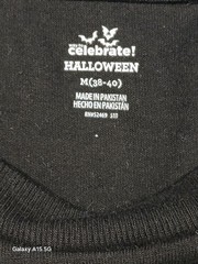 Way To Celebrate! Halloween Black Graphic Crew Neck Short Sleeve T-Shirt Men’s M