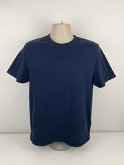 Mr. P Navy Blue T Shirt Mens Size L Large Style Mr. Porter MPJ001 Pullover EUC