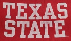 Adults T Shirt Large Texas State Bobcats Red Texas State