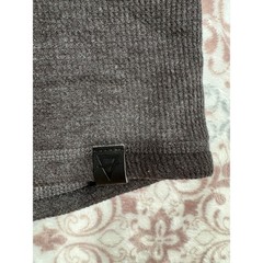 LIV Outdoor Mens Waffle Knit Sherpa Lined Henley Shirt Charcoal Gray Large