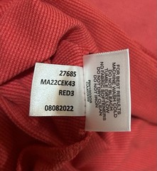 Peter Millar Red Cradle Performance Crewneck Long Sleeve Pullover Shirt NWT M