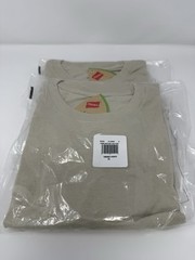 2 Hanes Triblend Lightweight Crew Tees XL Pebblestone Heather