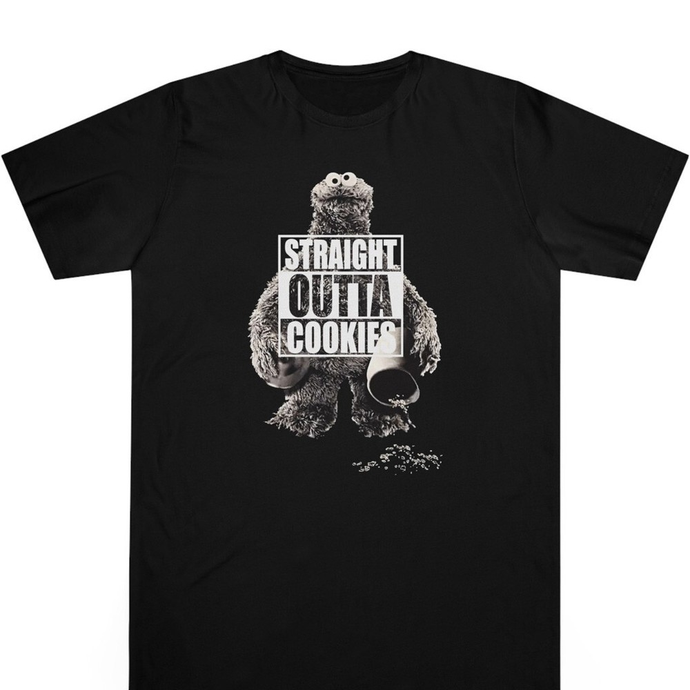 Funny Sesame Street Straight Outta Cookies Unisex T Shirt S-5XL