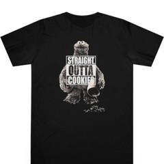 Funny Sesame Street Straight Outta Cookies Unisex T Shirt S-5XL