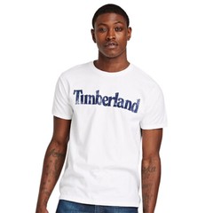 NWT Timberland Men’s Faded Linear Logo Short Sleeve Crew Neck T-Shirt Tee A11GY