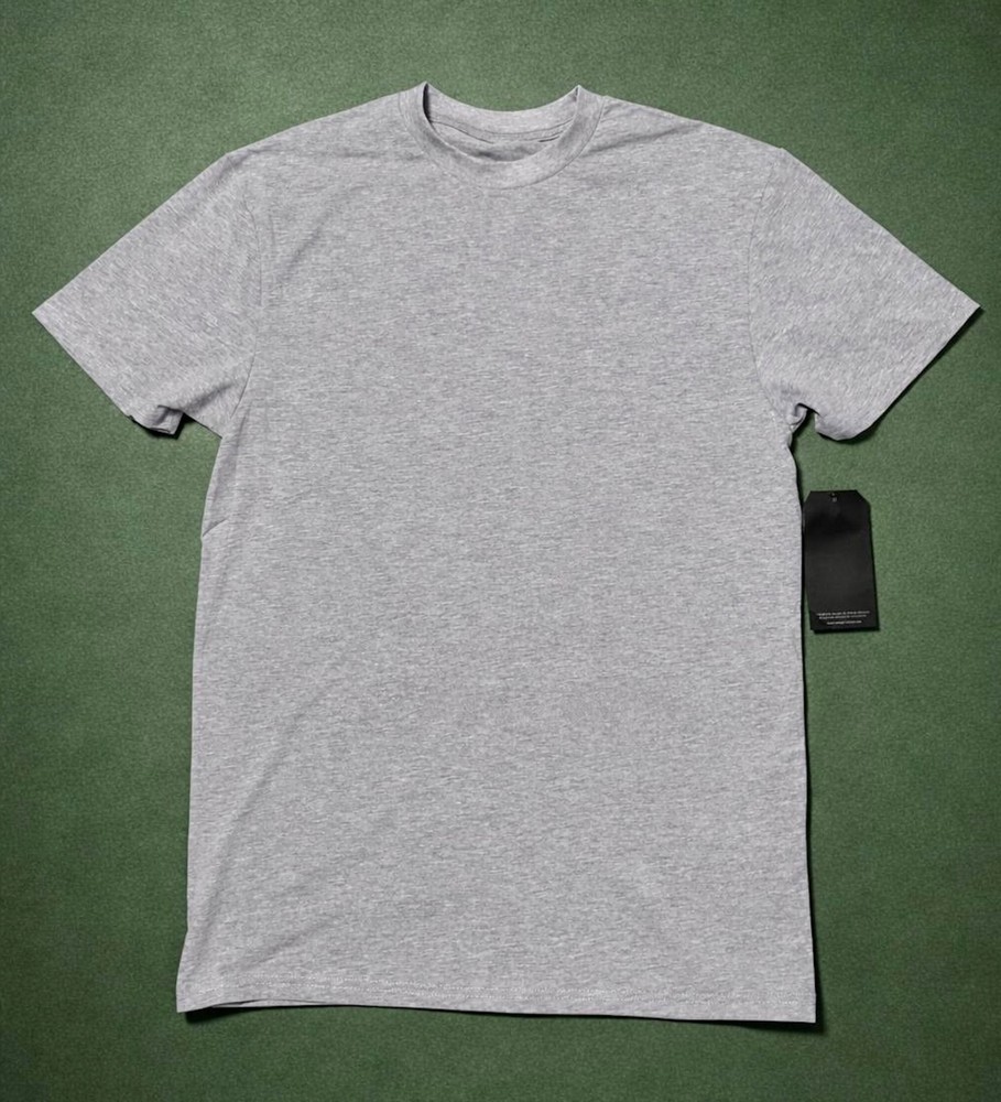 New DEATH ROW Blank NO PRINT Stretchable Soft T Shirt H Grey -SST23-700 RNBR-34