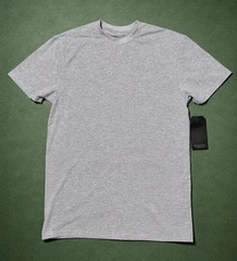 New DEATH ROW Blank NO PRINT Stretchable Soft T Shirt H Grey -SST23-700 RNBR-34