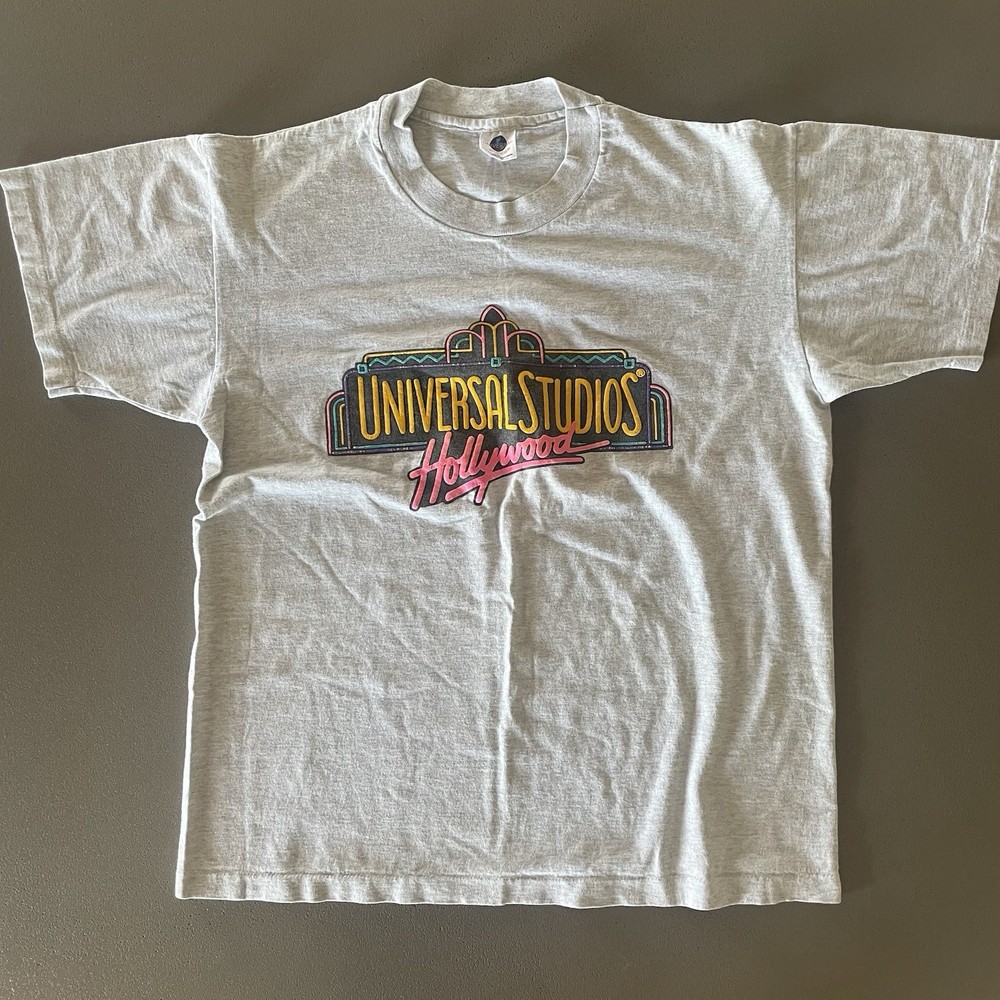 Vintage 90s Universal Studios Hollywood Souvenir Tee Single Stitch Made USA L