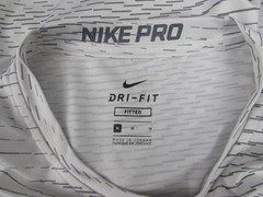 Nike Pro Dri Fit Fitted Shirt White Men’s Size Medium 838000-100