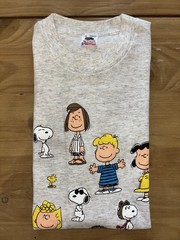 Vintage 1986 Peanuts Gang Snoopy Charlie Brown Graphic T-Shirt USA Large