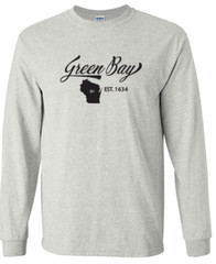 Green Bay Wisconsin State T-Shirt Long Sleeve Graphic Tees Unisex apparel