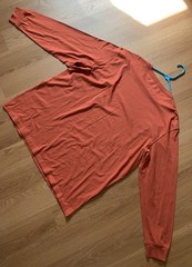 Vintage George Mens Rust Red LS T Shirt 2XL 100% Cotton Made In Pakistan
