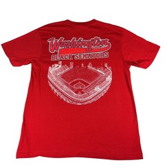 Headgear Classics Washington Black Senators Negro League T-Shirt Red Men’s Small