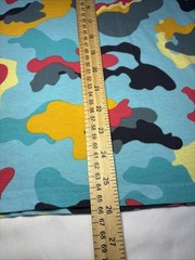Men’s Champion (M) Blue Camo Camouflage Print Short Sleeve Shirt