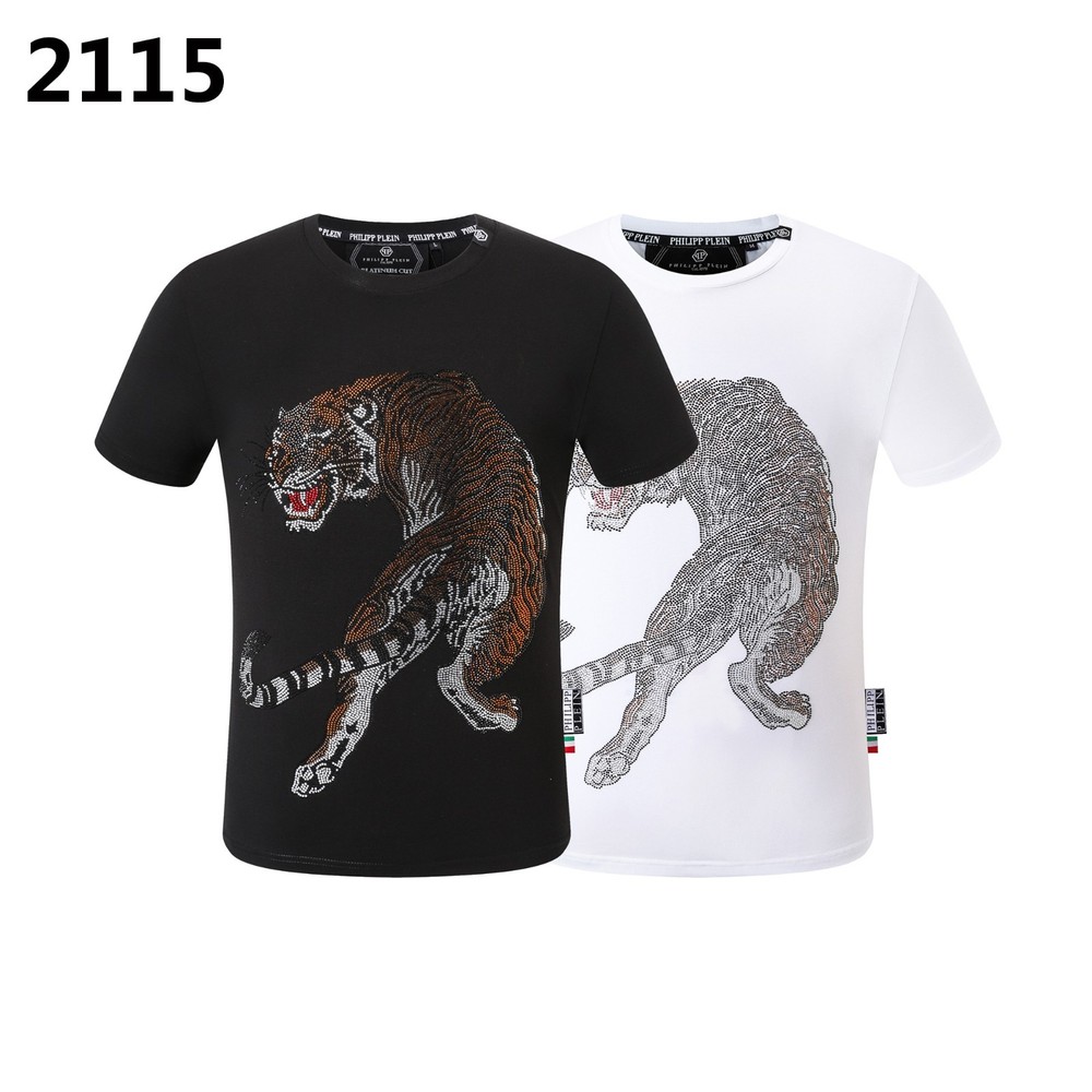 TIGER T-SHIRT PHILIPP PLEIN TSHIRT PHILIP SKULL RHINESTONE SKULL T-SHIRT POLO