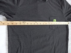 Humants Men’s Large Workwear /Outdoor Jersey Pocket Tee Dark Gray heather Cotton