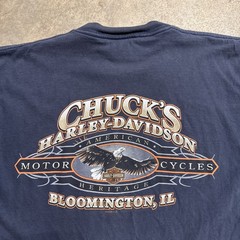 Vintage Harley Davidson Shirt Mens Large Black Y2K Flames Tribal Grunge Biker