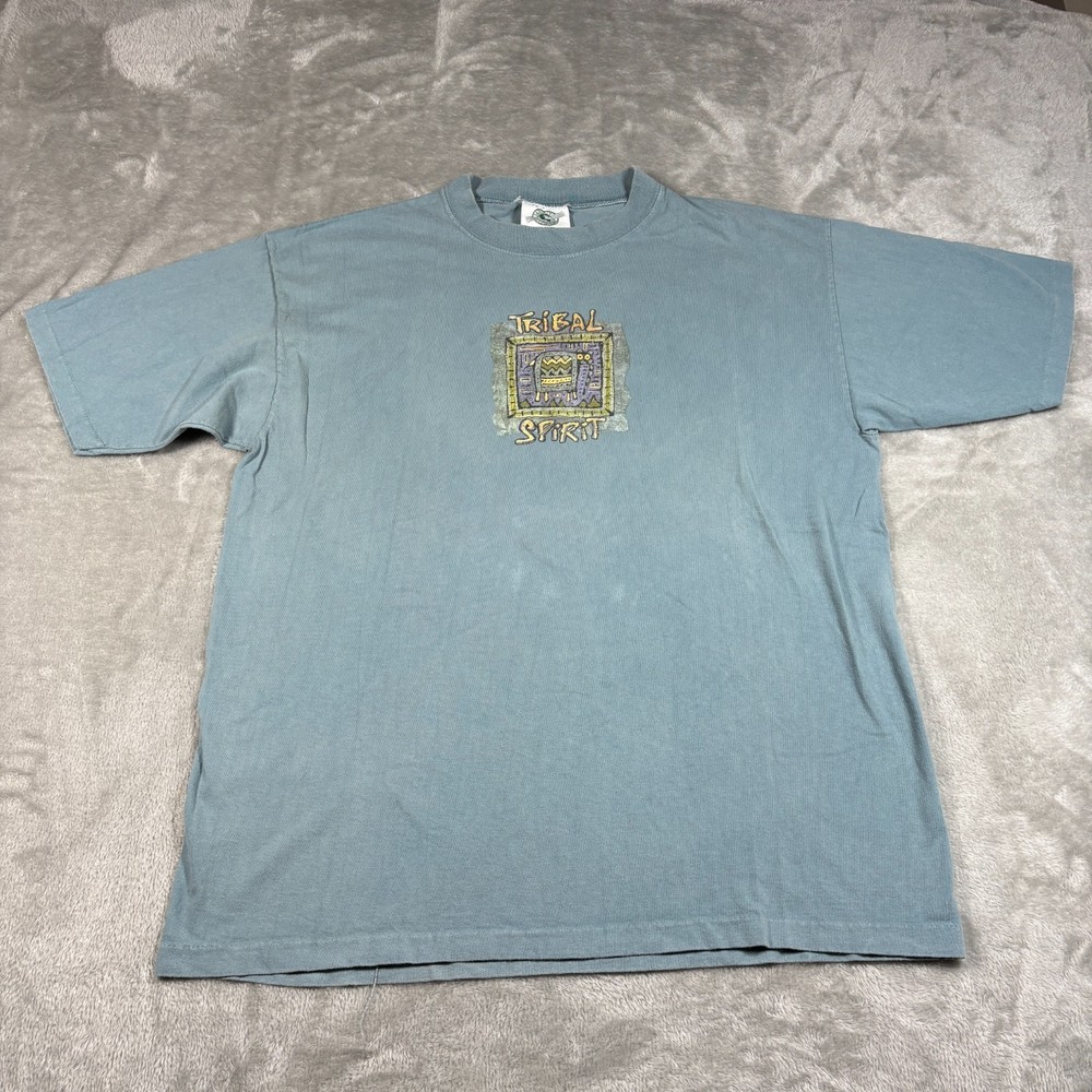 Vintage Tribal Spirit Shirt Mens XL Earthly Concerns Made In USA Single Stitch