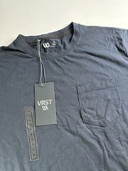 VRST Men’s Medium Essential Pocket Darker Ardosia Slate Tshirt NWT Breathe UVP30