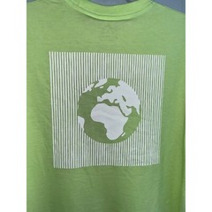 Alpine Design Men’s Graphic Tee Lime Green Earth Africa World NWT Large 17008