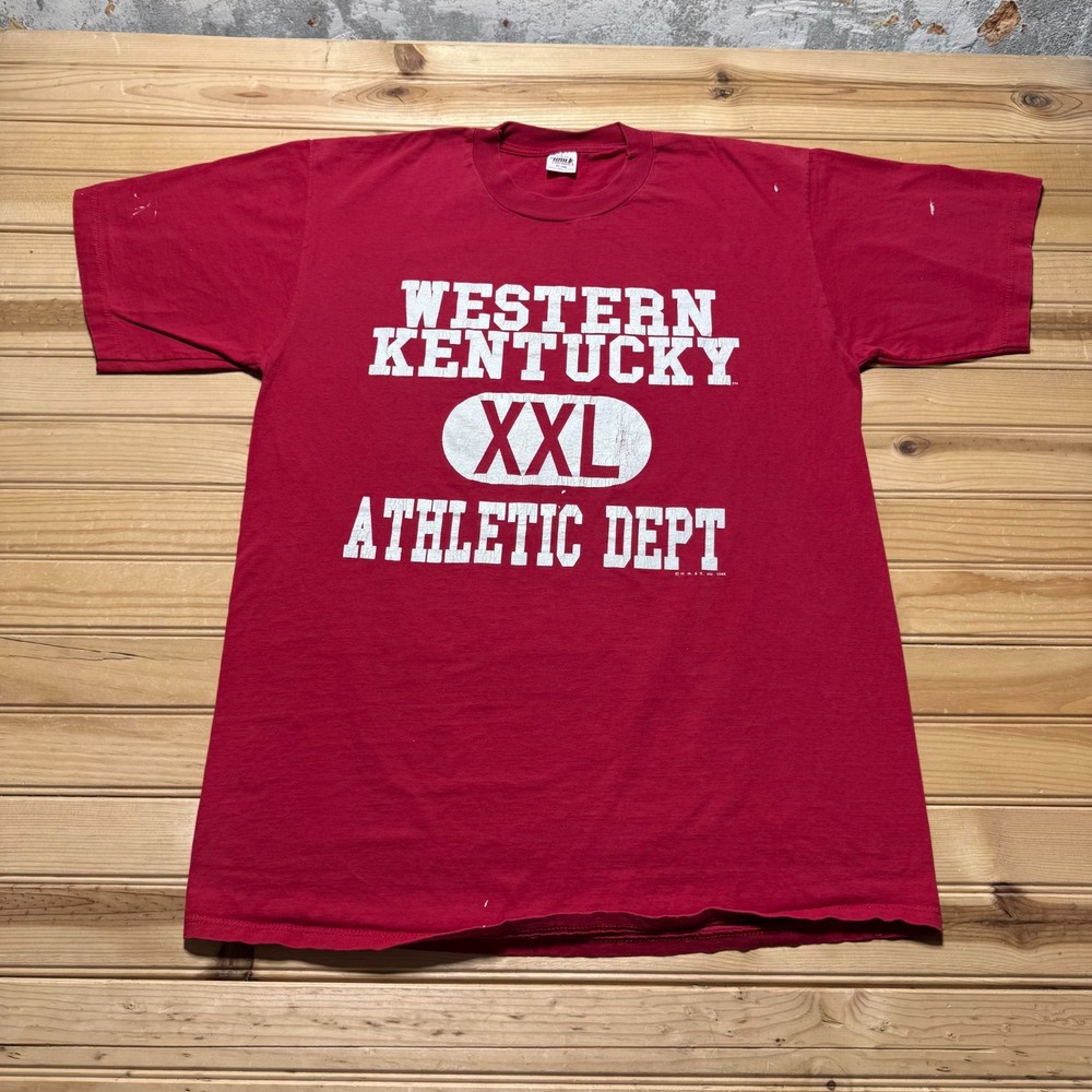 Vintage 1988 Western Kentucky University Athletic Dept Sports Graphic T-Shirt XL