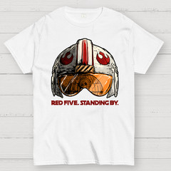 Red Five Standing By T-Shirt Size S-4XL