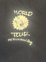 True Religion T-Shirt World Tour Black Graphic Short Sleeve | Mens Size Large