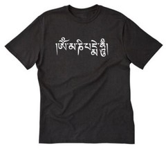 Om Mani Padme Hum Tee Sanskrit Buddhist India Compassion Buddha Yoga Shirt