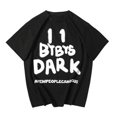 MFCT Men’s Streetwear Tshirt Dark Reflection Spray Paint Urban Short Sleeves Tee