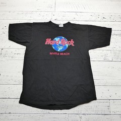 Vintage Hard Rock Cafe Shirt Mens Large Black Myrtle Beach Made USA 90s Tee