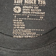 Nike Black/Gray Logo Graphic Crewneck Knit Short Sleeve Tee Men’s 2XL