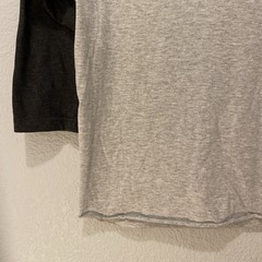 LAT 3/4 Sleeve Men’s Shirt Size M Body Black And Gray. #R