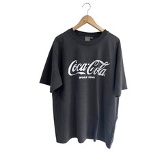 PacSun Coca Cola World Tour Graphic Tee Oversized Vintage Wash Cotton Sz L