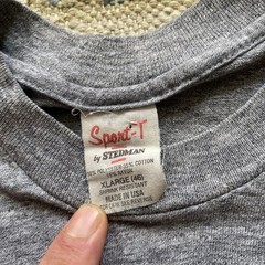 80s Save The Bales T Shirt Tri Blend Vintage XL Rayon Gray Drug Humor Florida