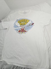 Vintage Green Day White Dookie T Shirt Men’s M Airplane Cotton Band Rock Style