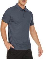 Mens Tactical Polo T-Shirt Quick Dry Combat Short Sleeve Work Team Casual Shirt