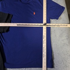 Polo Ralph Lauren Mens S/M 2pk T-Shirt Black Navy Blue Embroidered Pony Logo