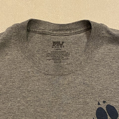 MV Sport Great Wolf Lodge Navy Blue Paw Print Gray Long Sleeve Shirt Size L