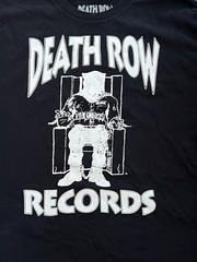 Death Row Records T-Shirt Men’s XL Black Hip Hop Rap Tee Logo Streetwear Urban
