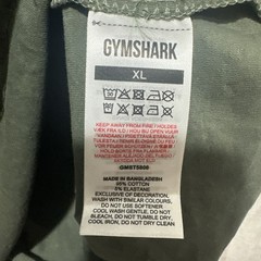 Gymshark Micro Print T Shirt Men’s XL Green Short Sleeve Crew Neck Straight Hem