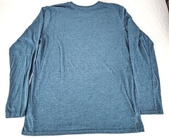 Jean Pascale Men Long Sleeve Casual Blue Medium Cotton Polyester