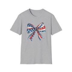 Stars and Stripes Bow, Independence Day Tee