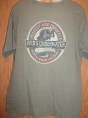 DIVE CENTER BIRD’S UNDERWATER Crystal River FL MANATEES tan M t shirt
