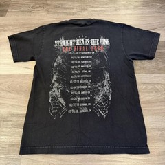 vintage straight reads the line last show t shirt 2010 S