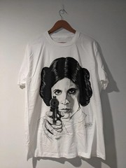 Vintage Star Wars Princess Leia Organa White Shirt Unisex S-5XL